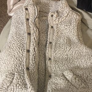 Thread & Supply Cream Sherpa Vest